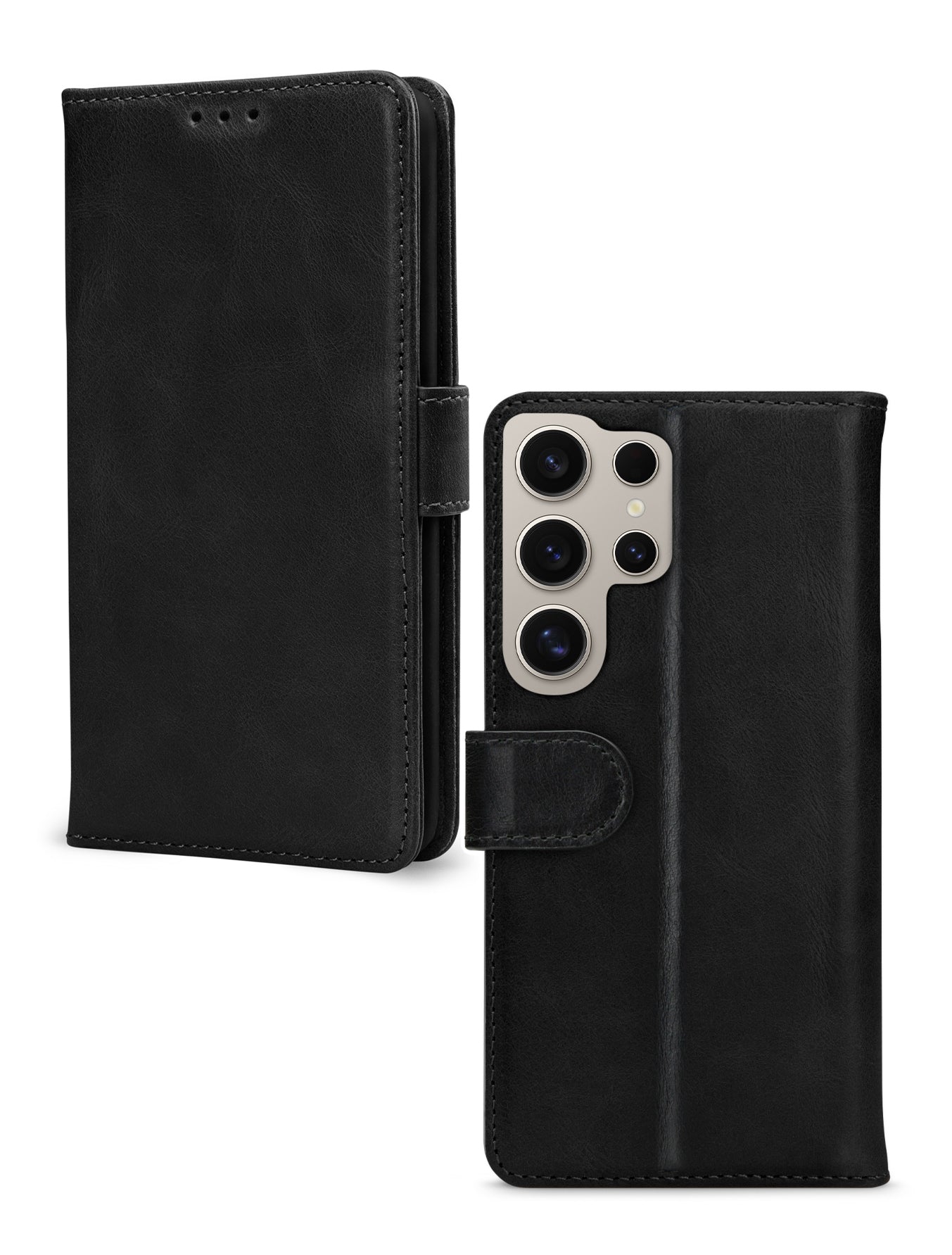 Mobilize Leather Wallet Samsung Galaxy S24 Ultra 5G Black