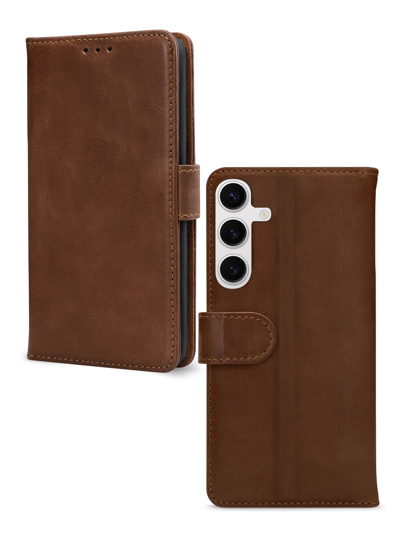 Mobilize Leather Wallet Samsung Galaxy S24 5G Brown