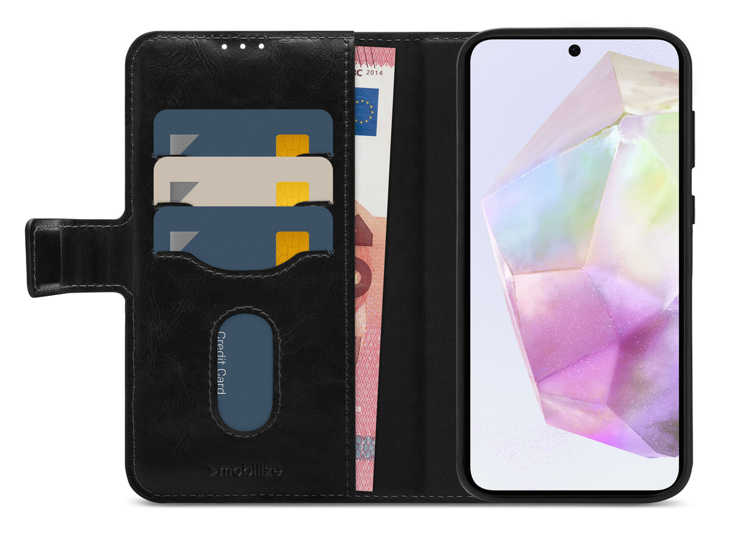 Mobilize 2In1 Magnet Gelly Wallet Case Samsung Galaxy A35 5G Black