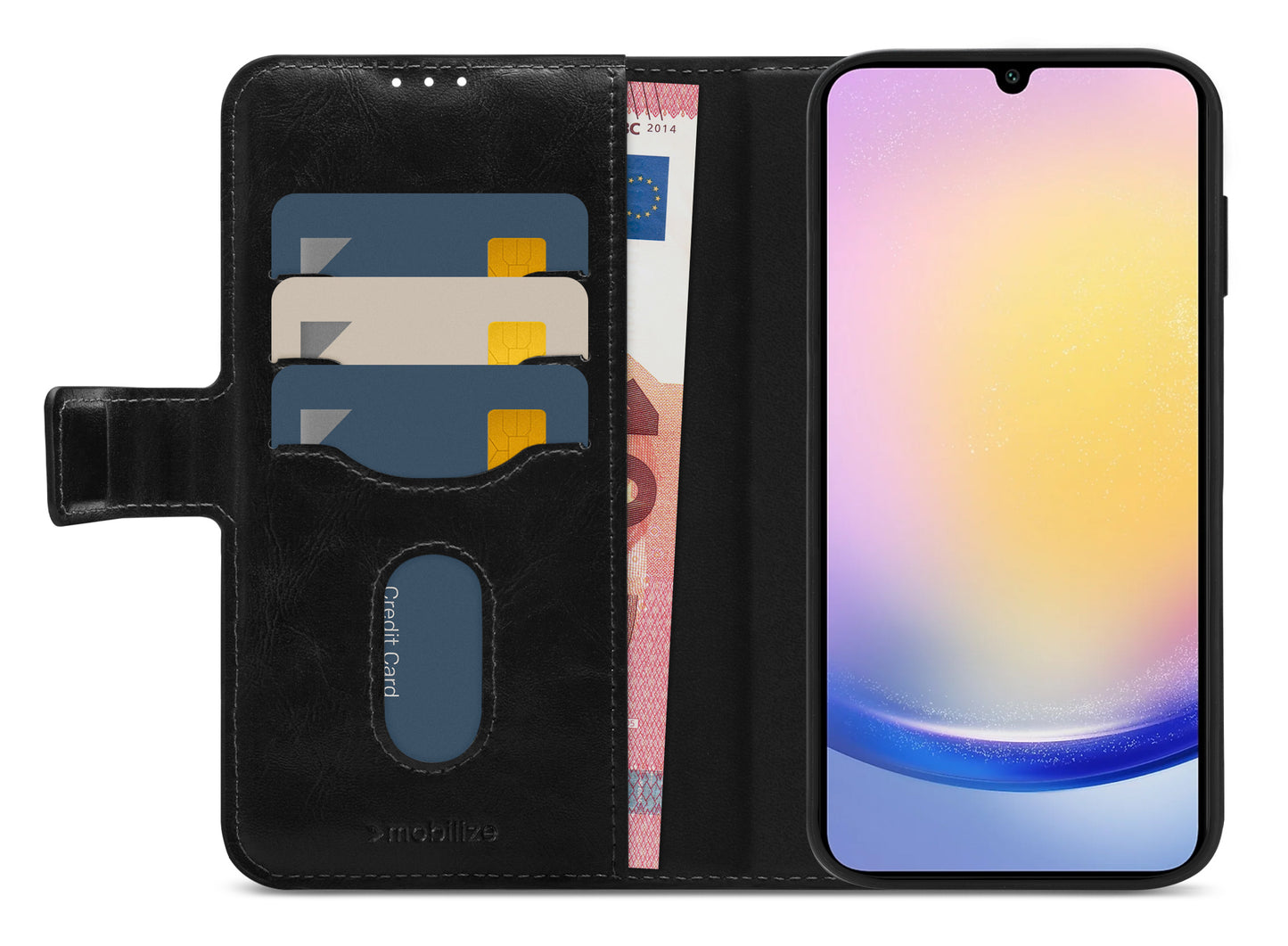 Mobilize 2In1 Magnet Gelly Wallet Case Samsung Galaxy A25 5G Black
