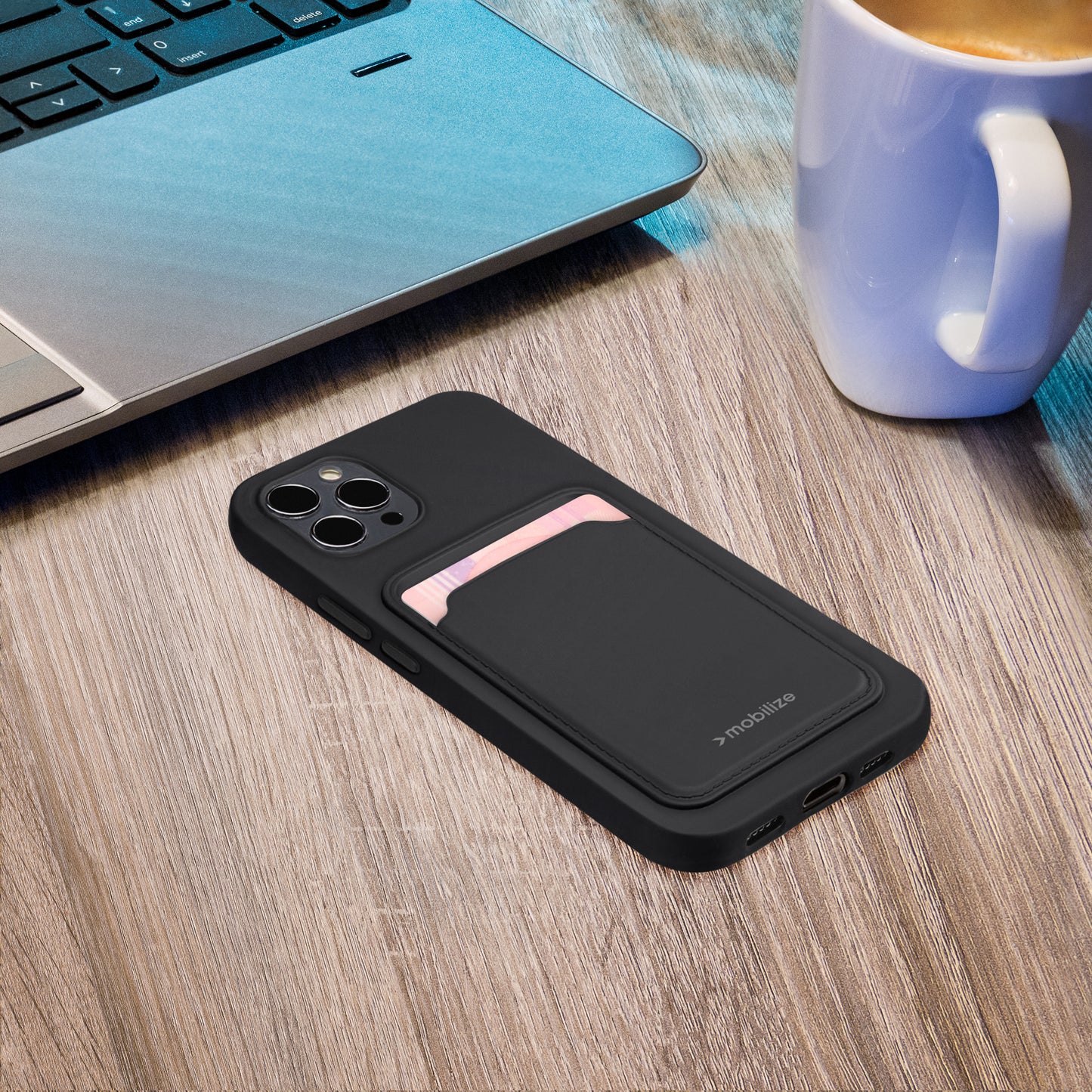 Mobilize Rubber Gelly Card Case Samsung Galaxy A35 5G Matt Black