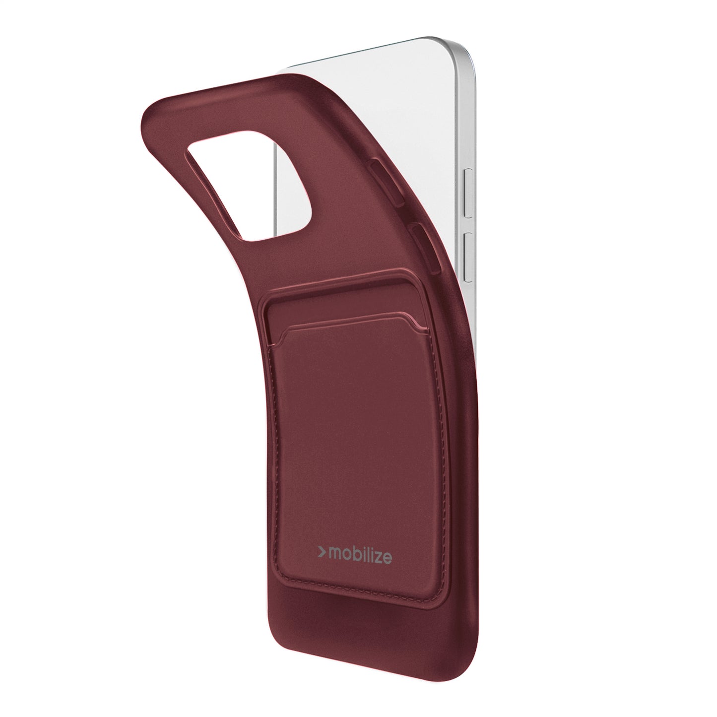 Mobilize Rubber Gelly Card Case Samsung Galaxy A35 5G Matt Bordeaux