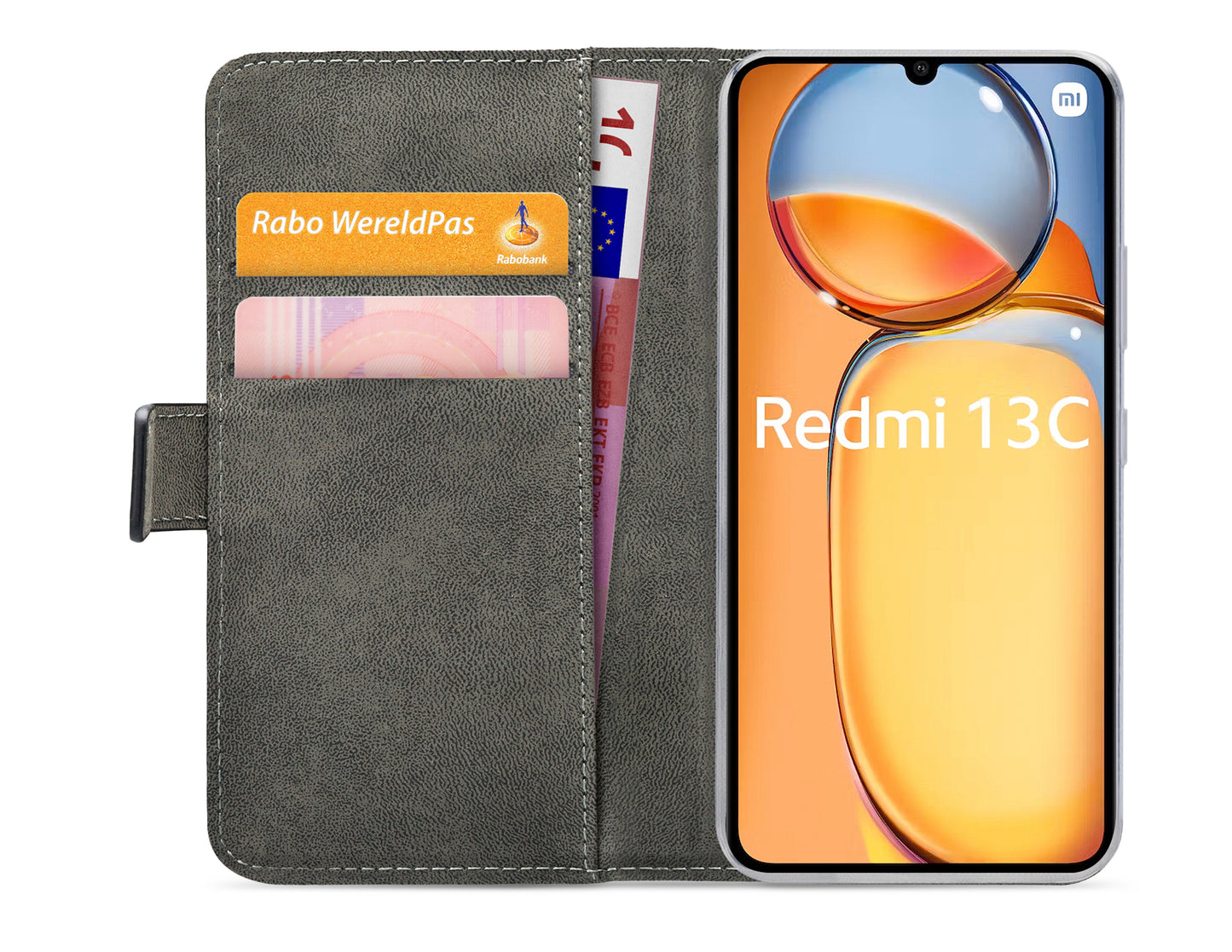 Mobilize Classic Gelly Wallet Book Case Xiaomi Redmi 13C 4G/5G Black