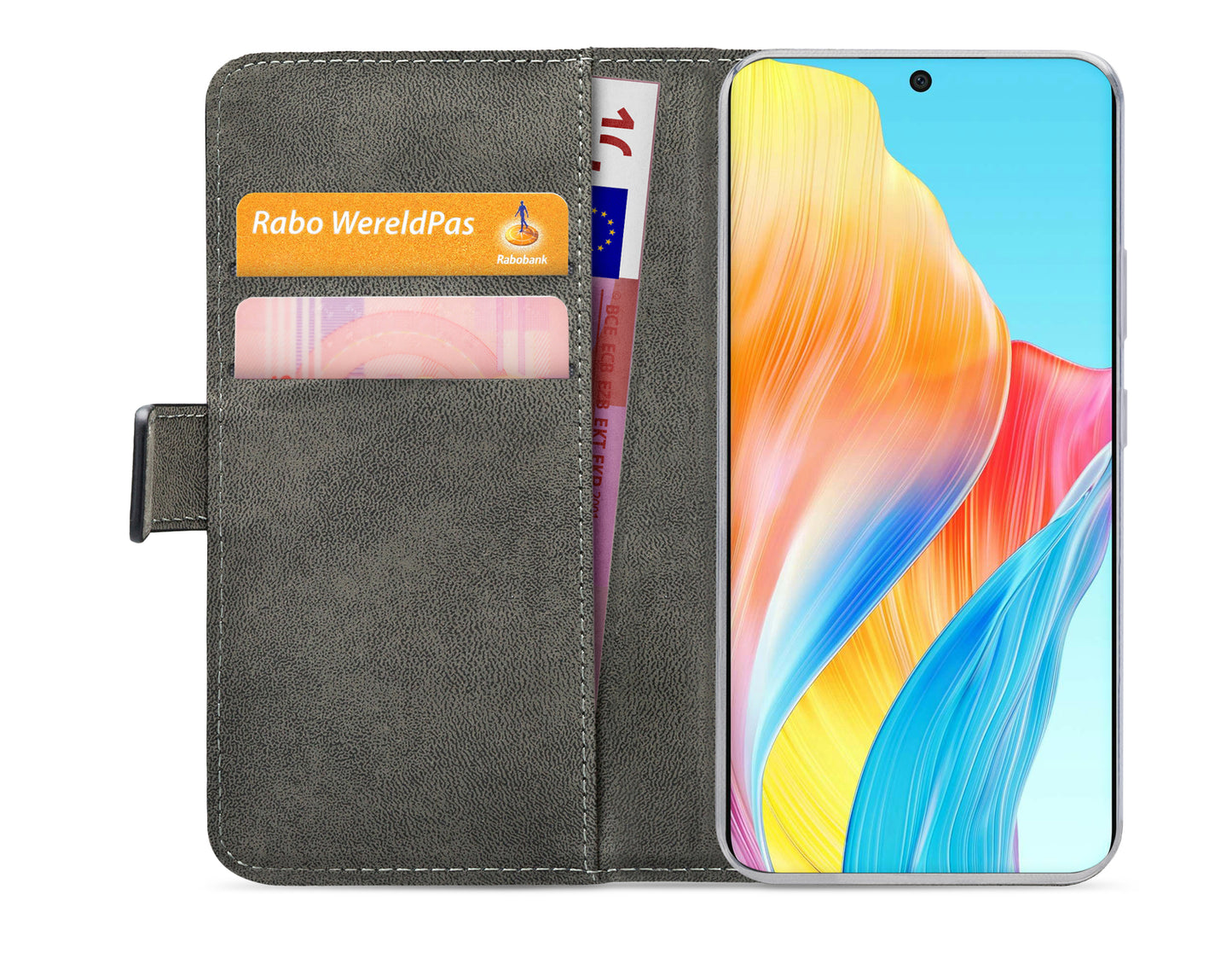 Mobilize Classic Gelly Wallet Book Case Oppo A58 4G Black
