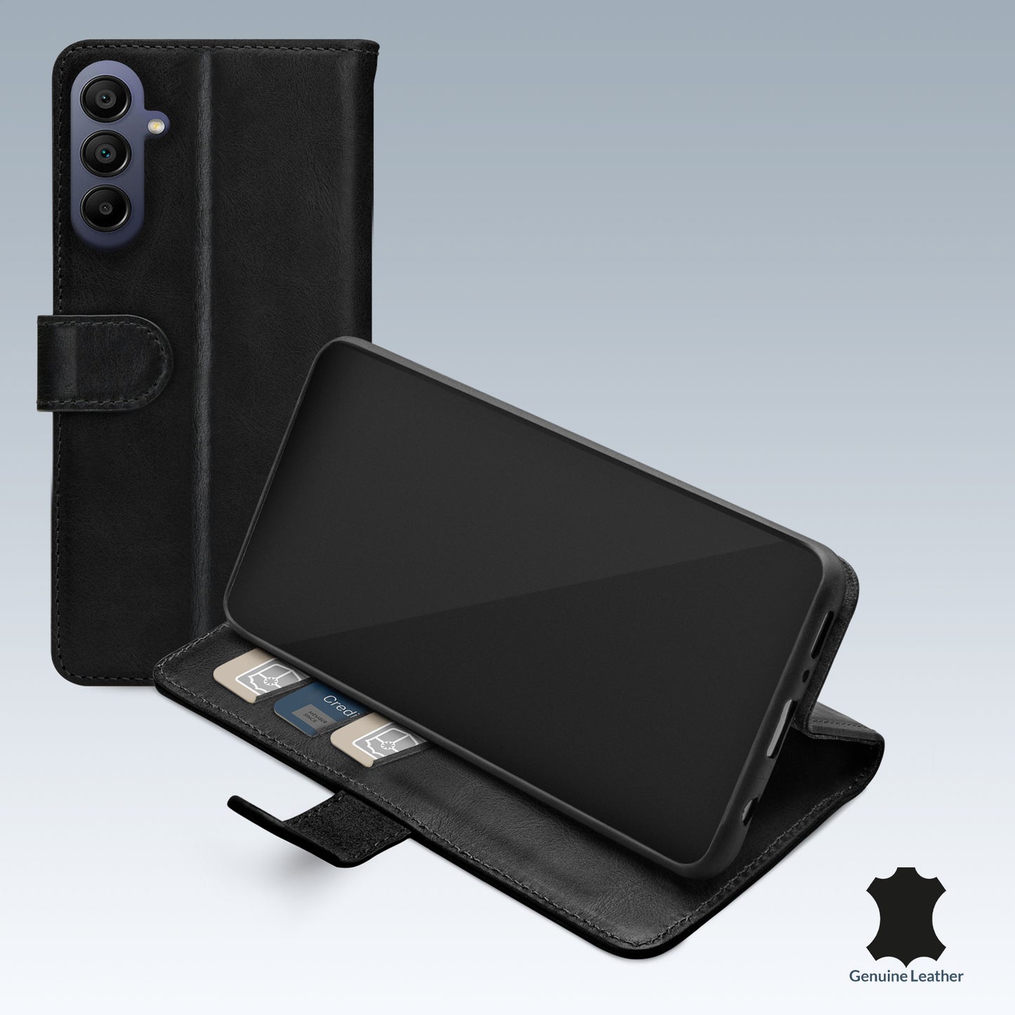 Mobilize Premium Gelly Wallet Book Case Samsung Galaxy A25 5G Black