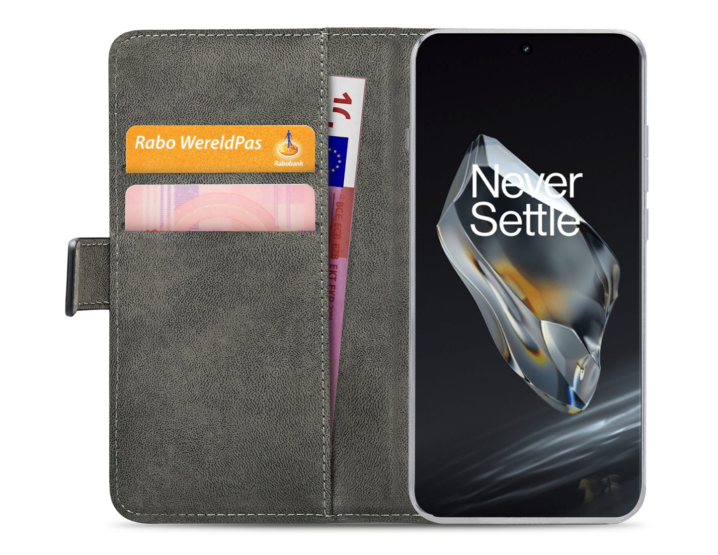 Mobilize Classic Gelly Wallet Book Case Oneplus 12 Black