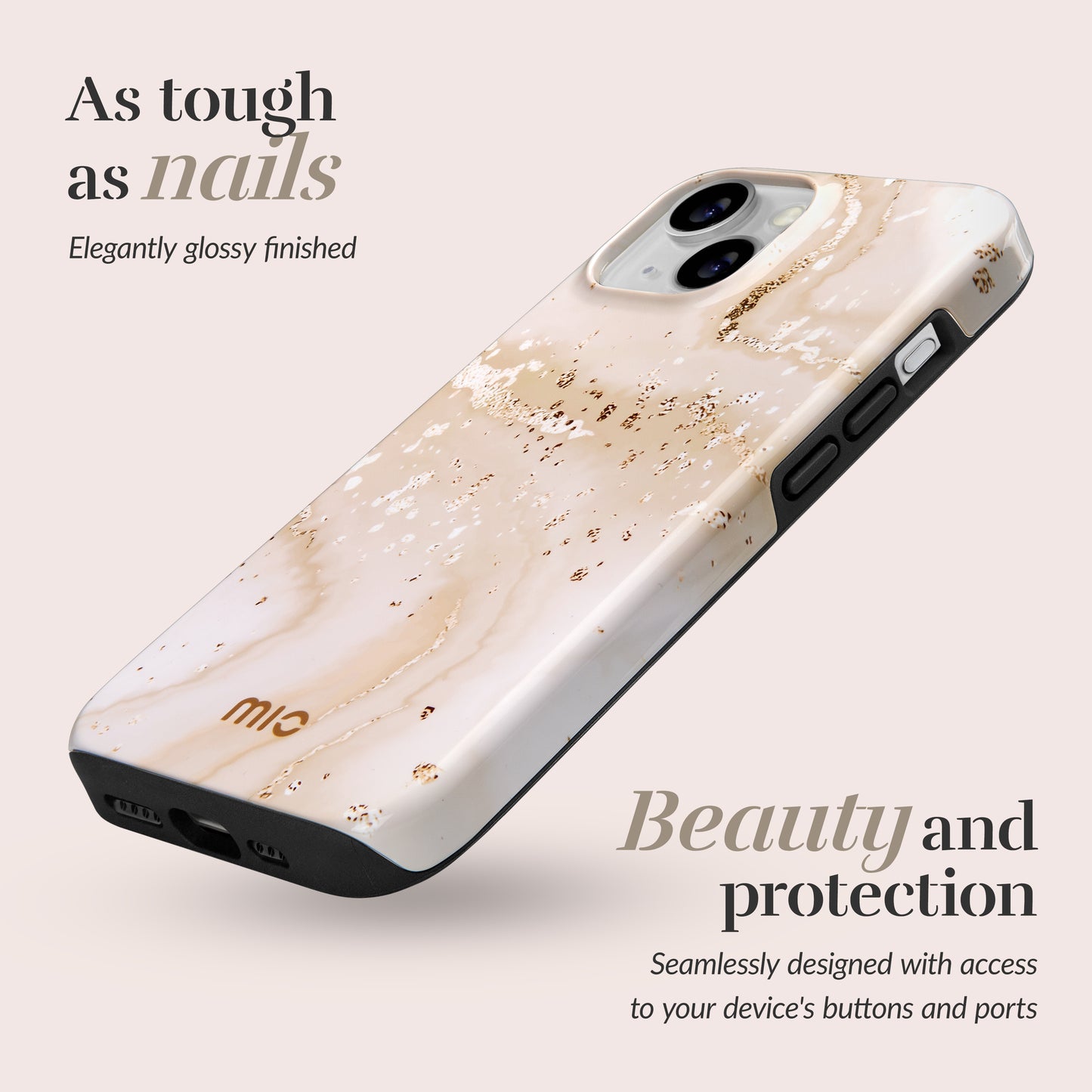 Mio By Mobilize Mio Gold Marble Magsafe Compatible For Iphone 13 Pro