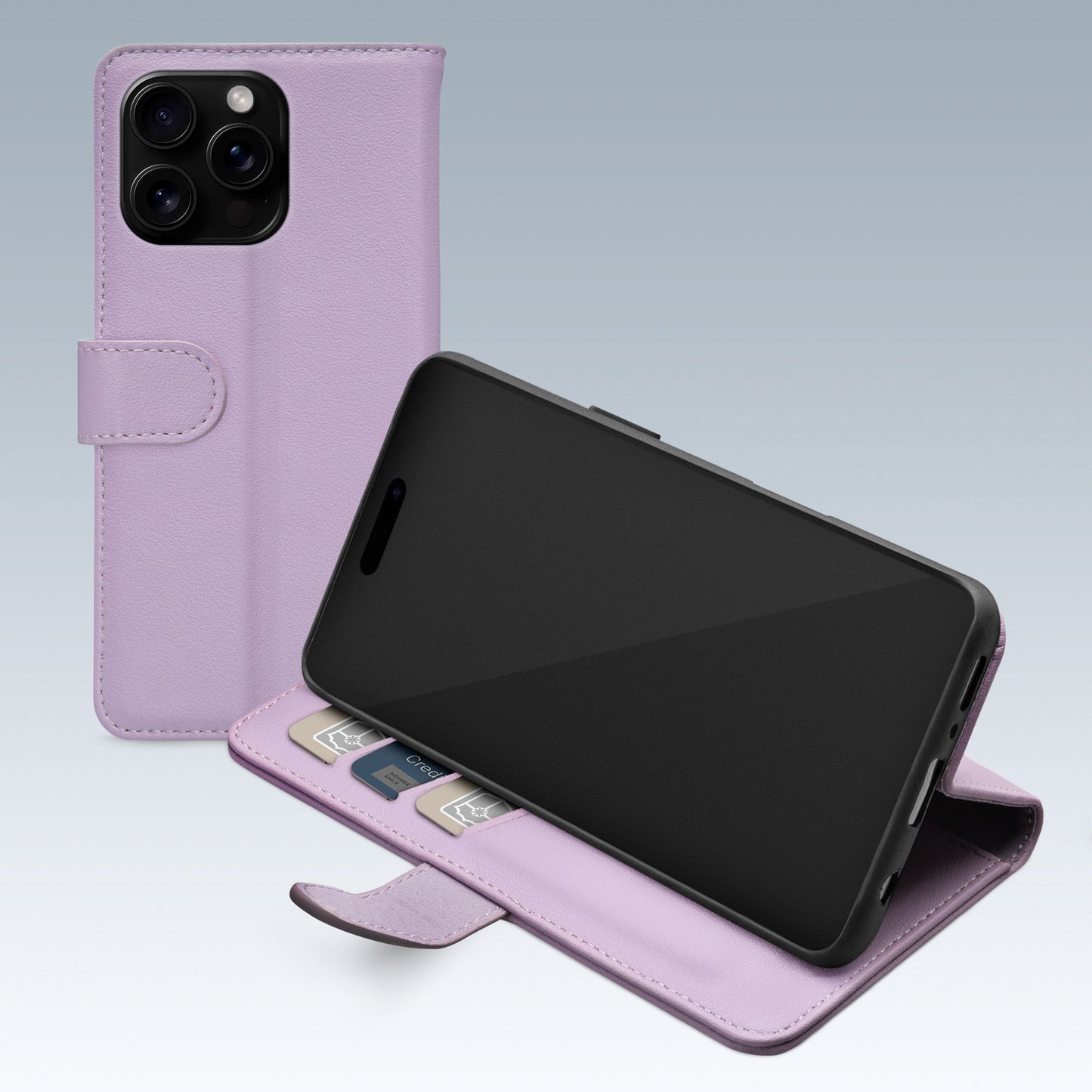 Mobilize Premium Gelly Wallet Book Case Apple Iphone 16 Pro Max Purple