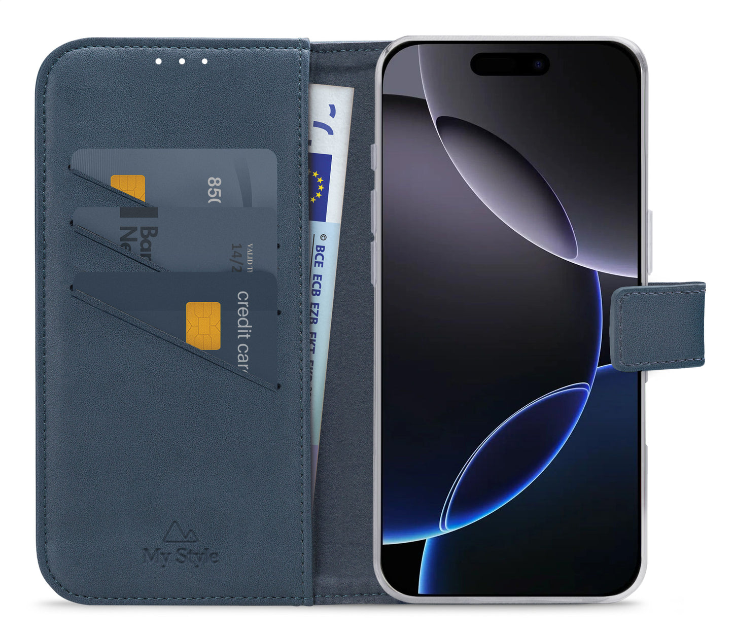 My Style Flex Wallet For Apple Iphone 16 Pro Max Ocean Blue