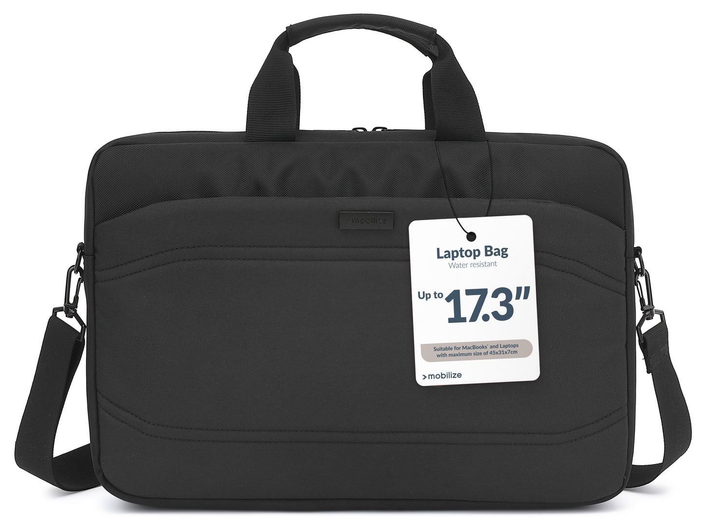 Mobilize Waterresistant Laptop Bag Up To 17.3Inch Black