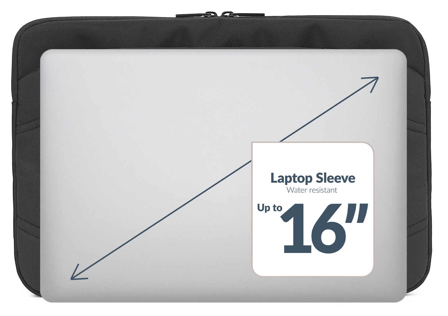 Mobilize Waterresistant Laptop Sleeve Up To 16Inch Black