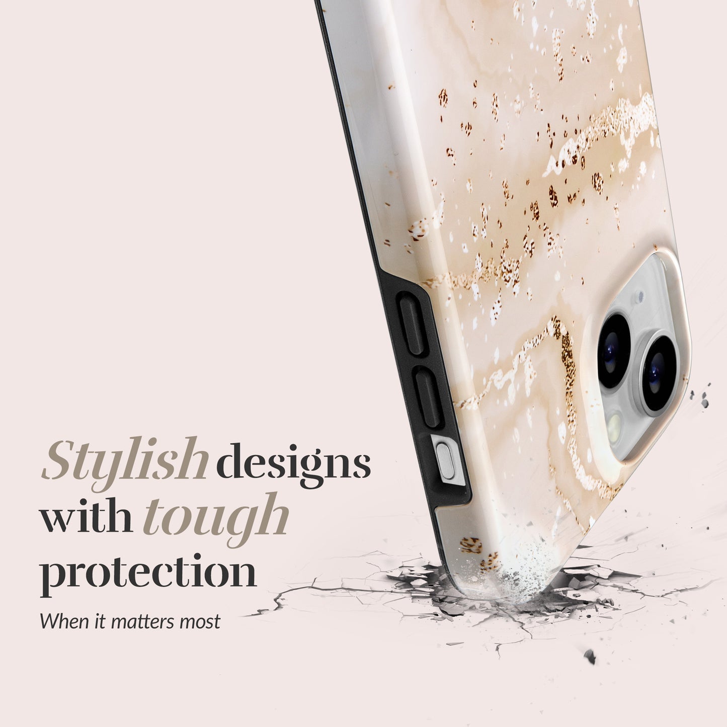 Mio By Mobilize Mio Gold Marble Magsafe Compatible For Iphone 16 Pro