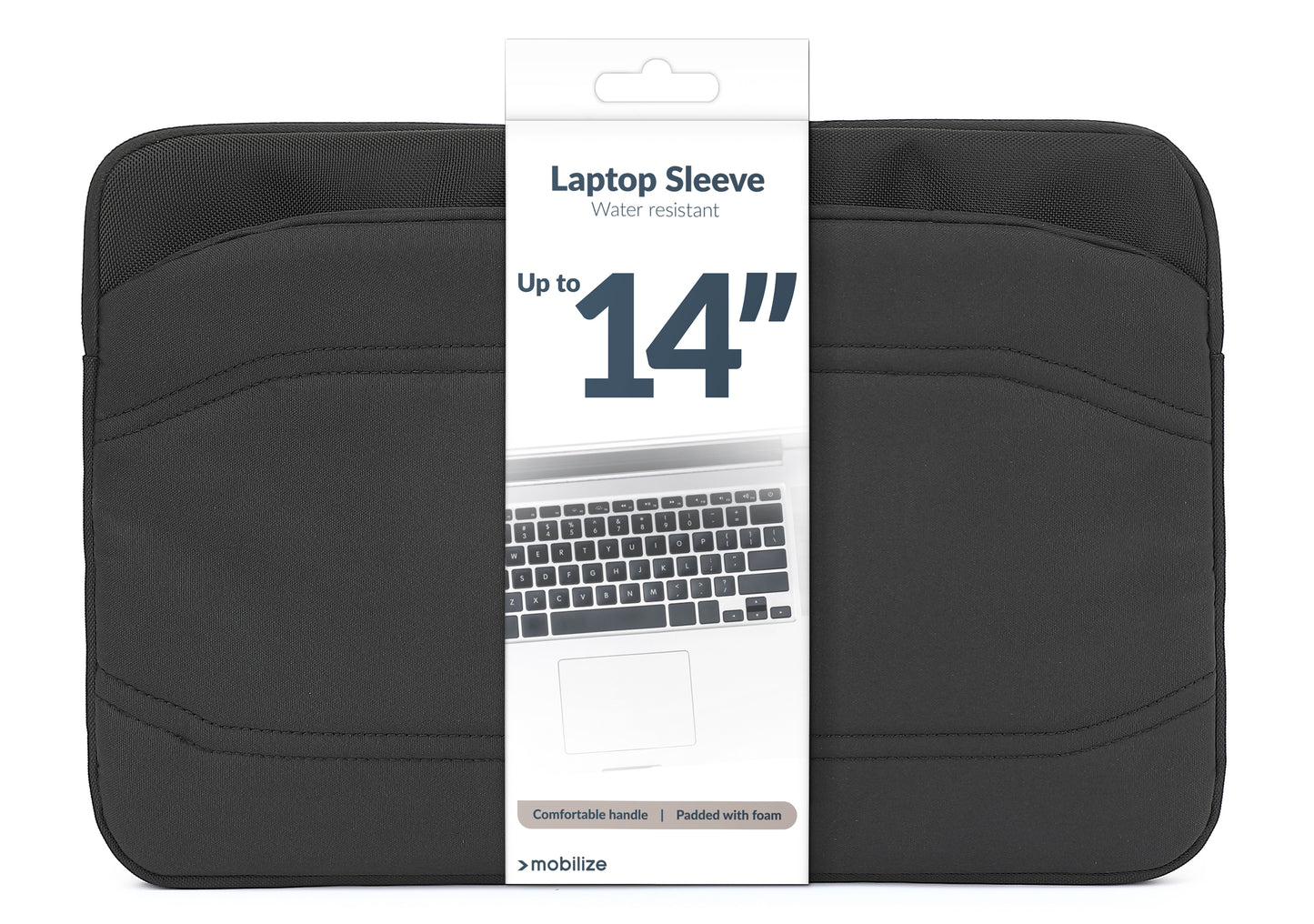 Mobilize Waterresistant Laptop Sleeve Up To 14Inch Black