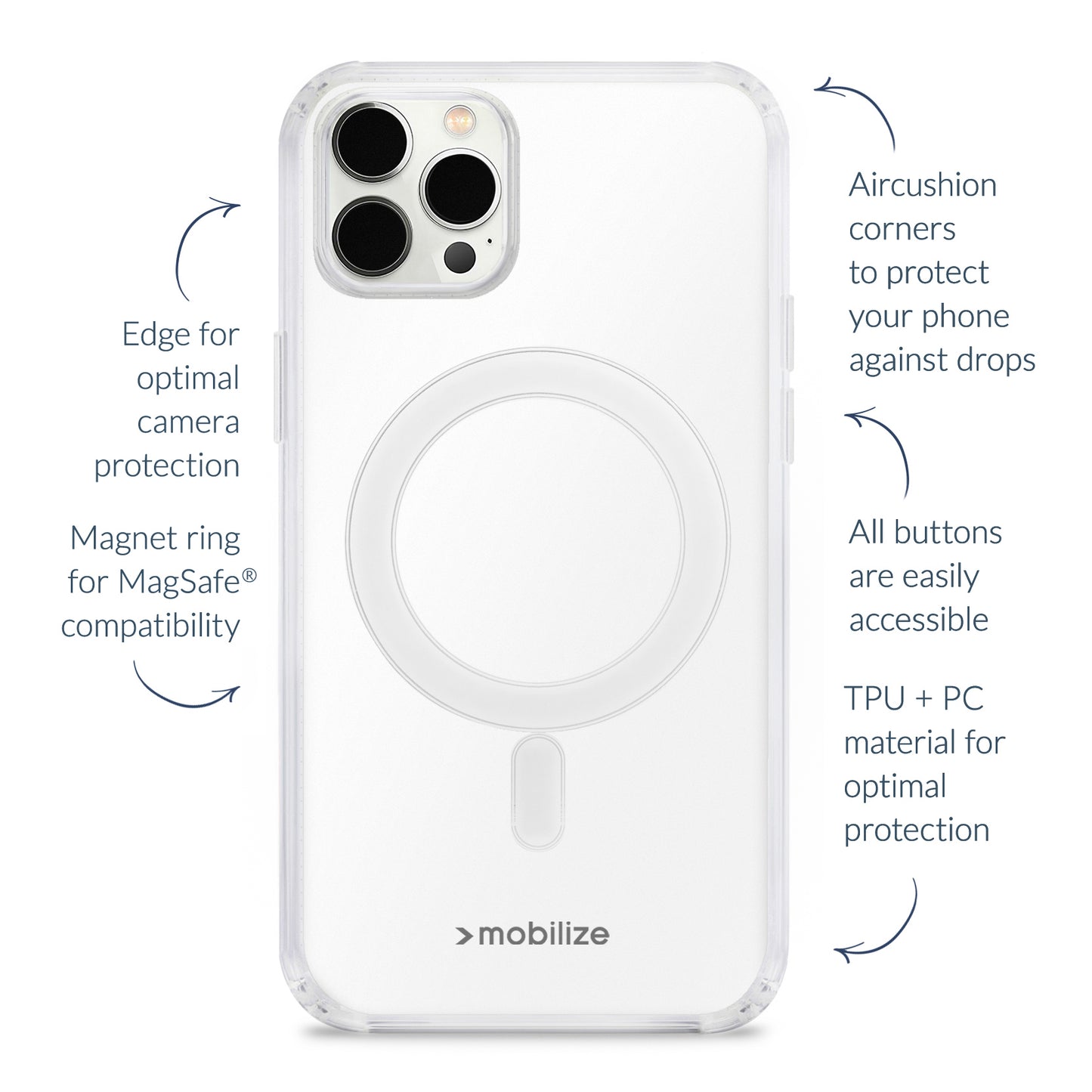 Mobilize Magsafe Compatible Naked Protection Case For Google Pixel 9 Pro Xl Clear