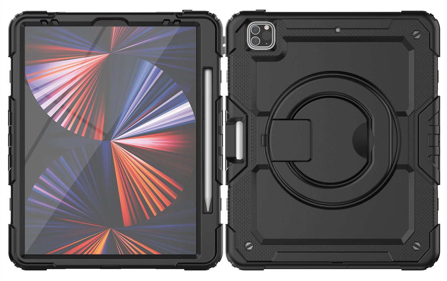 Mobilize Rotating Defender Case Stand Function For Apple Ipad Pro 12.9 (2018/2020/2021/2022) Black