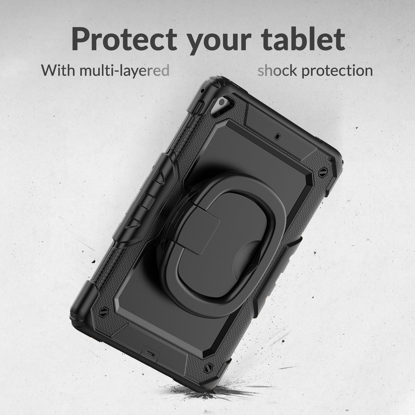 Mobilize Rotating Defender Case Stand Function For Samsung Galaxy Tab A9+ 11 Black