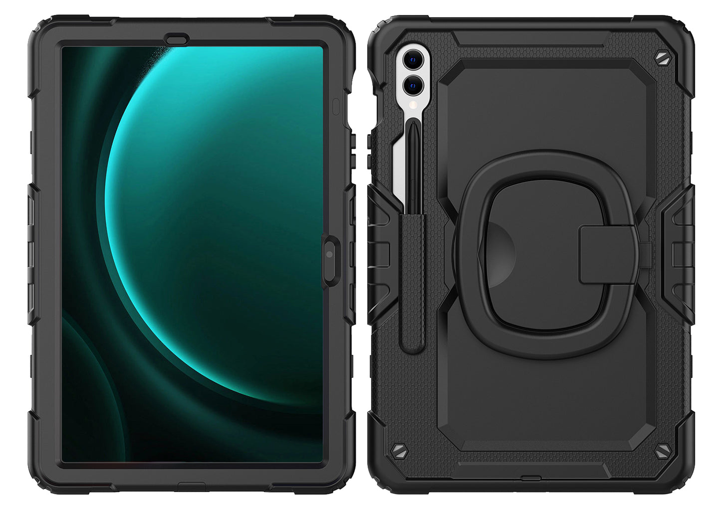 Mobilize Rotating Defender Case Stand Function For Samsung Galaxy Tab S9+/S9 Fe+/S10+ 12.4 Black