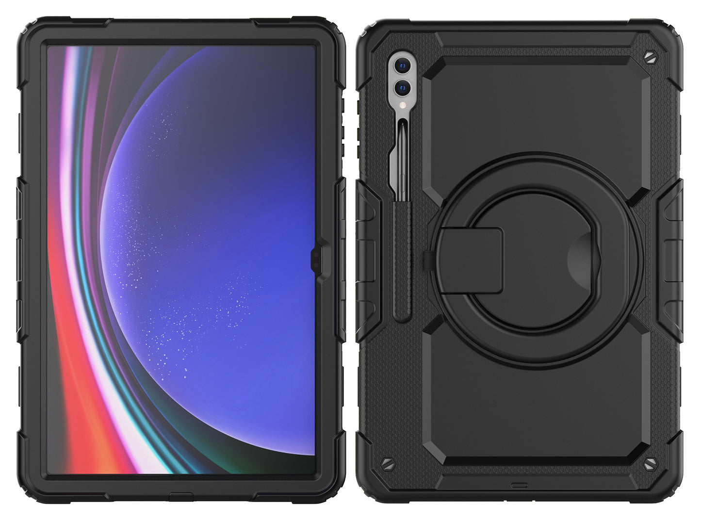 Mobilize Rotating Defender Case Stand Function For Samsung Galaxy Tab S9 Ultra/S10 Ultra 14.6 Black