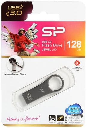 Silicon Power J80 Jewel Usb Pendrive 128Gb Usb 3.2 Titanium