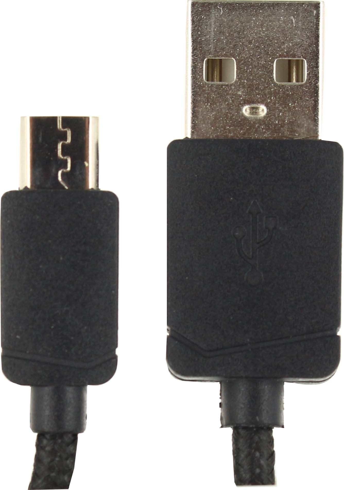 Keymate Charge/Sync Keychain Cable Nylon Braided Micro Usb Black