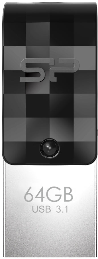 Silicon Power C31 Dual Usb Pendrive Mobile 64Gb Usb-C Black