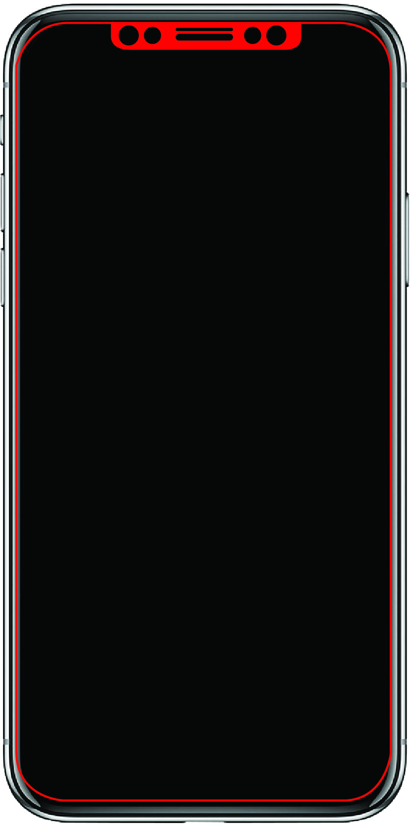 Mobilize Edge-To-Edge Glass Screen Protector Apple Iphone X/Xs/11 Pro Black Full Glue