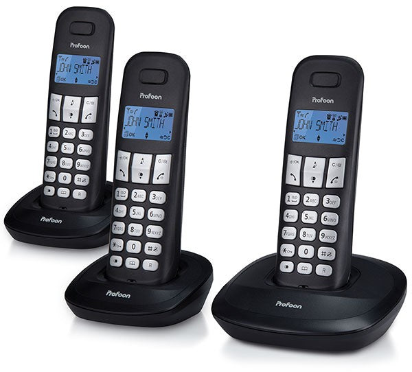 Profoon Pdx-1130 Profoon Dect Telefoon Triple Black