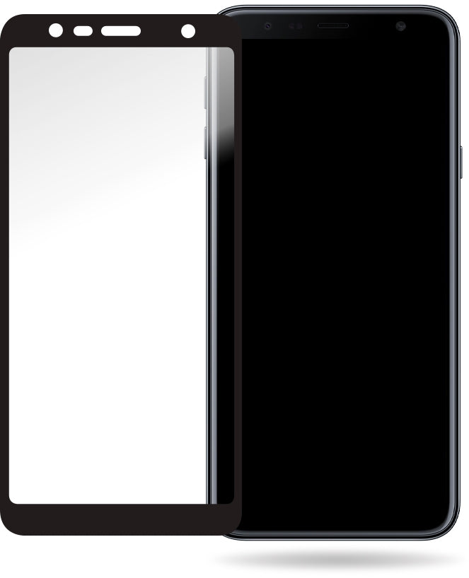 Mobilize Glass Screen Protector - Black Frame - Samsung Galaxy J4+