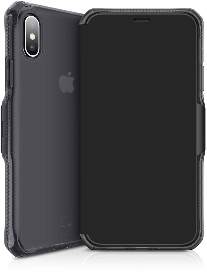 Itskins Level 2 Spectrumfolio For Apple Iphone Xs Max Pure Black