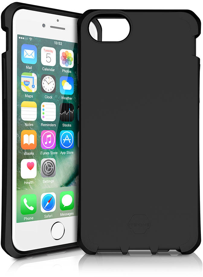 Itskins Level 2 Spectrumsolid For Apple Iphone 6/6S/7/8/Se (2020/2022) Plain Black