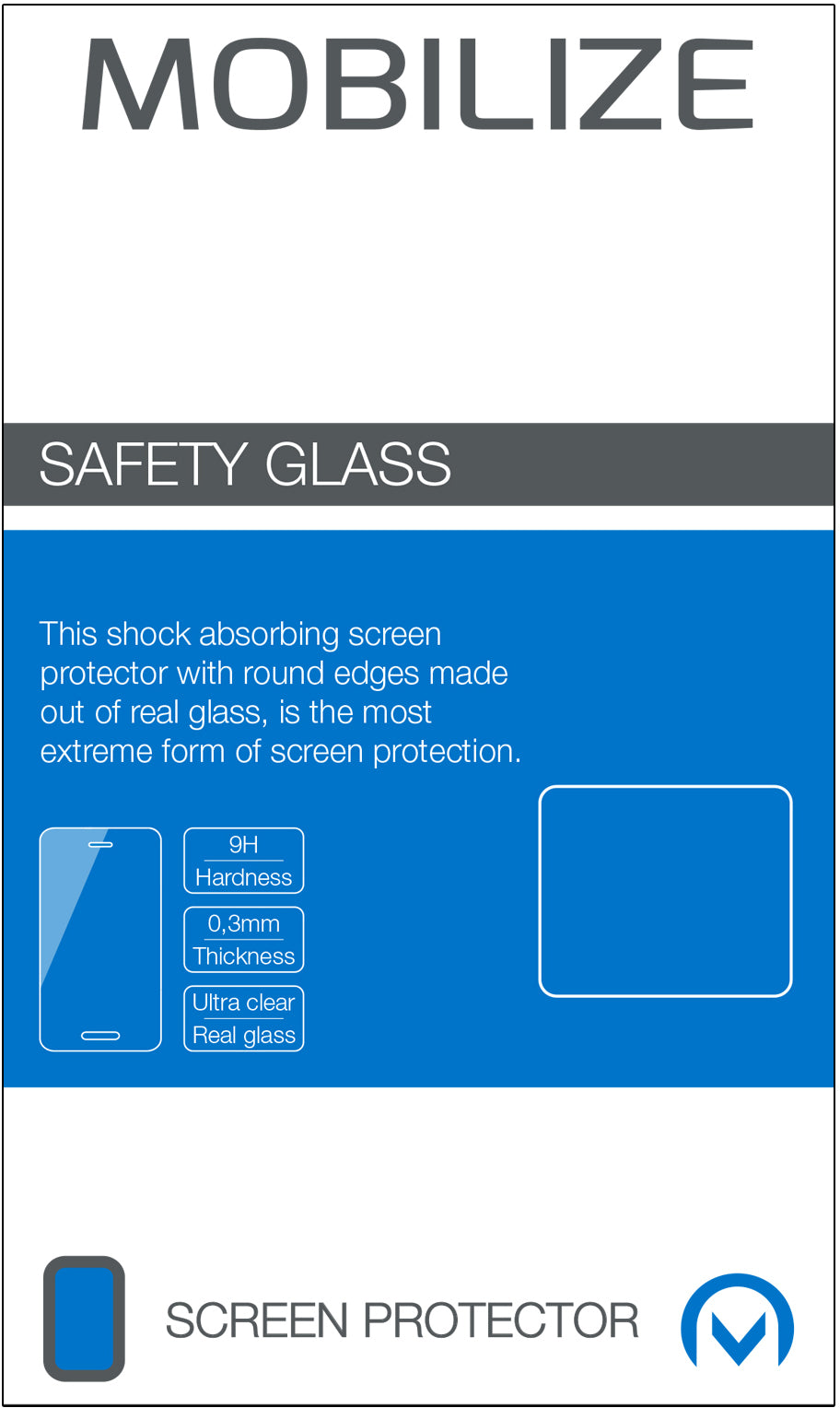 Mobilize Glass Screen Protector - Black Frame - Apple Iphone Xr/11