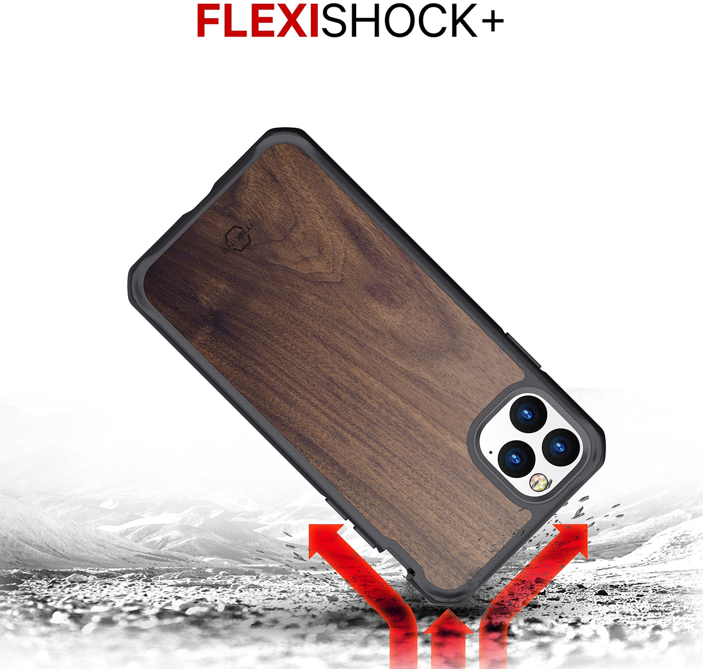 Itskins Level 2 Hybridfusion For Apple Iphone 11 Pro Max Dark Wood