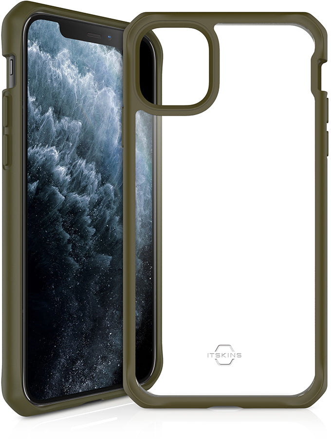 Itskins Level 2 Hybridsolid For Apple Iphone 11 Pro Kaki/Transparent