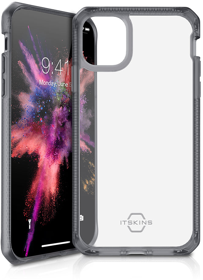 Itskins Level 2 Hybridfrost For Apple Iphone 11/Xr Transparent Black