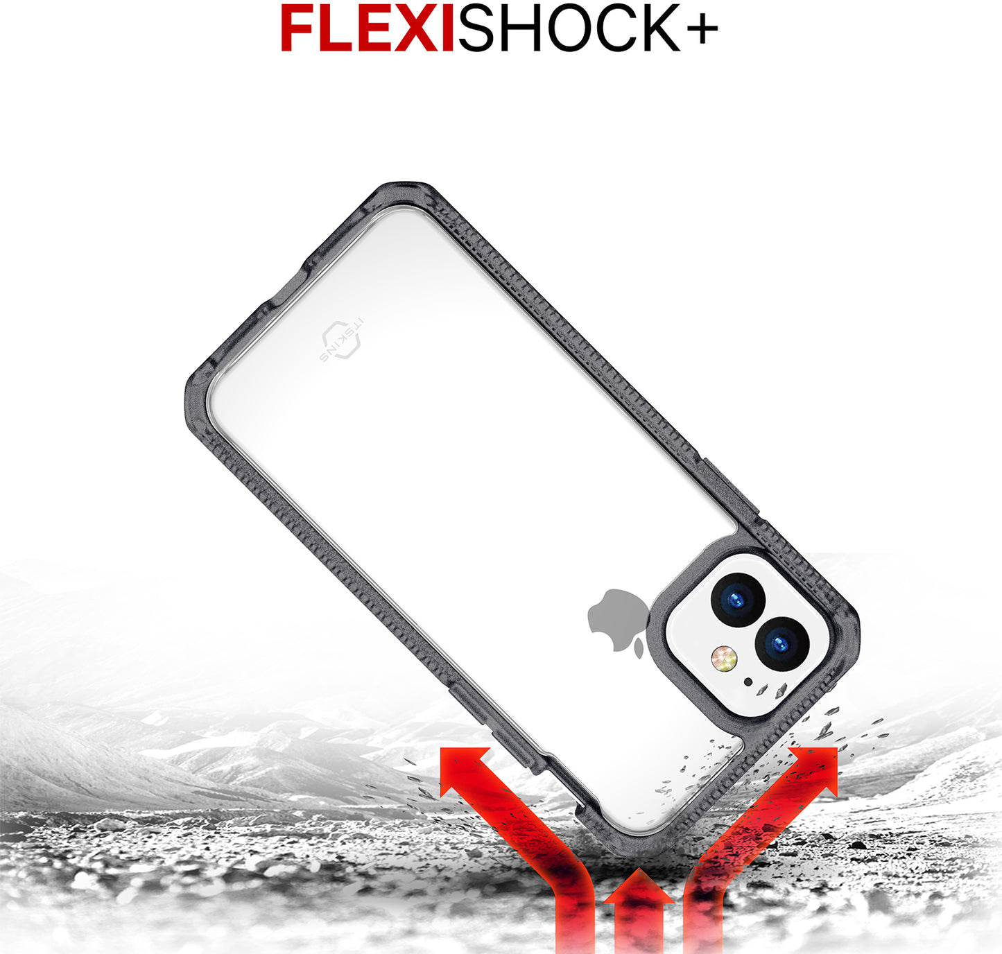 Itskins Level 2 Hybridfrost For Apple Iphone 11/Xr Transparent Black