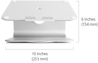 Rain Design Mstand 360 Laptop Stand + Swivel Base Silver