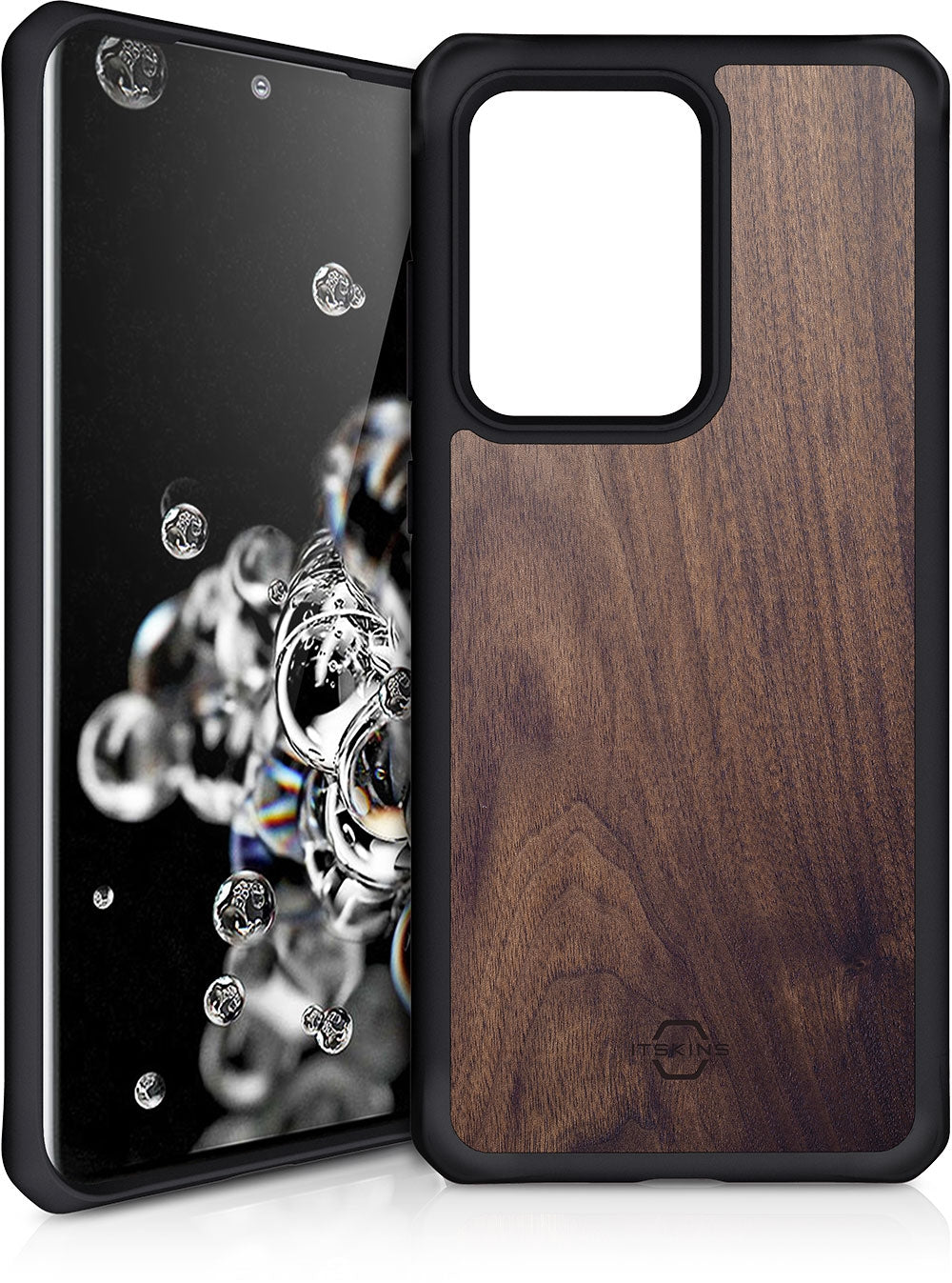 Itskins Level 2 Hybridfusion For Samsung Galaxy S20 Ultra/S20 Ultra 5G Dark Wood