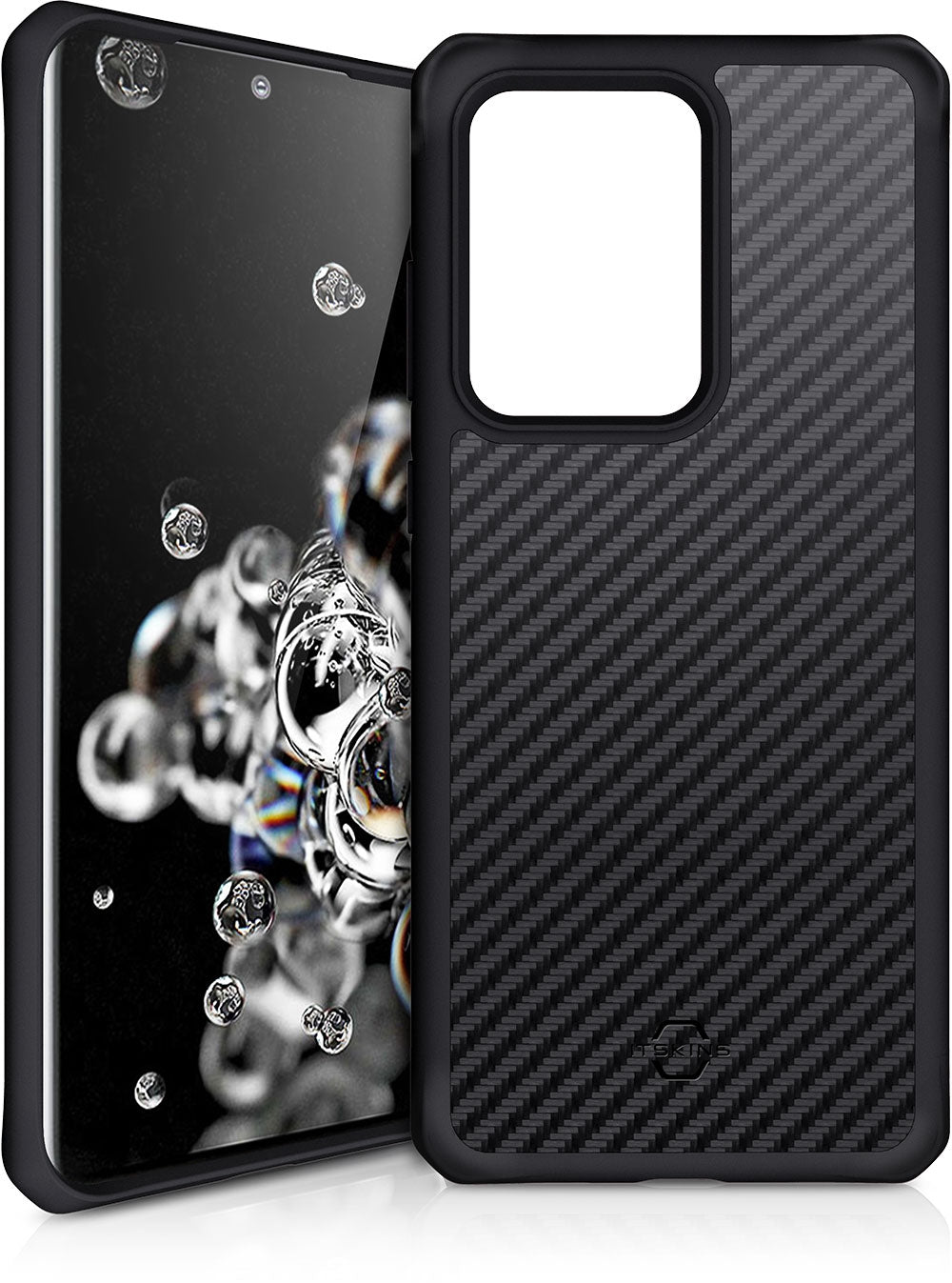 Itskins Level 2 Hybridfusion For Samsung Galaxy S20 Ultra/S20 Ultra 5G Carbon