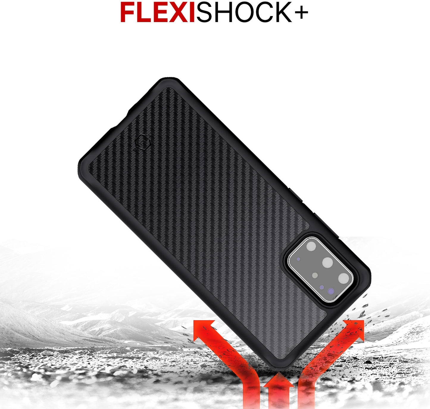 Itskins Level 2 Hybridfusion For Samsung Galaxy S20 Ultra/S20 Ultra 5G Carbon