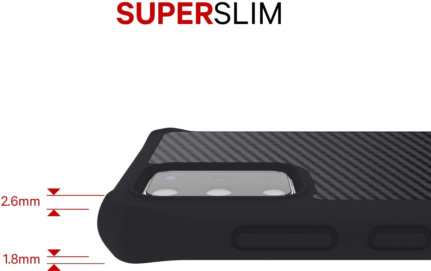 Itskins Level 2 Hybridfusion For Samsung Galaxy S20 Ultra/S20 Ultra 5G Carbon