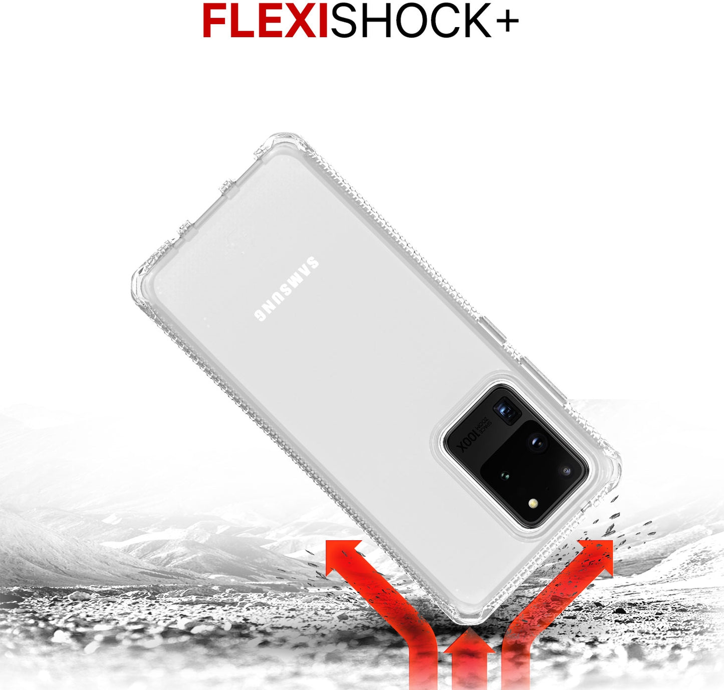 Itskins Level 2 Spectrumclear For Samsung Galaxy S20 Ultra/S20 Ultra 5G Transparent