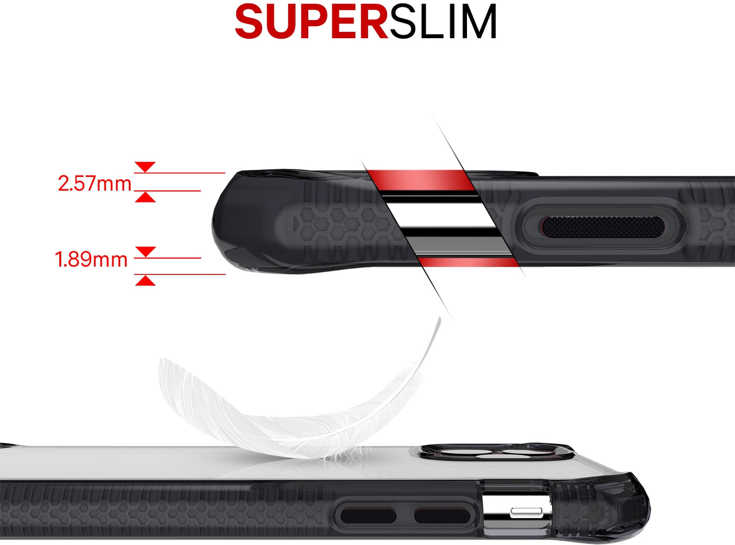 Itskins Level 3 Supremeclear For Apple Iphone 6/6S/7/8/Se (2020/2022) Black