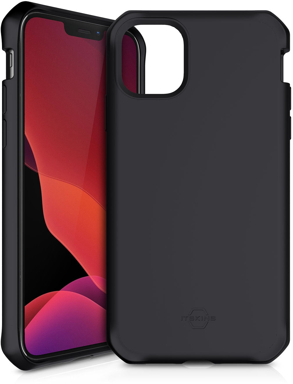 Itskins Level 2 Spectrumsolid For Apple Iphone 12 Pro Max Plain Black