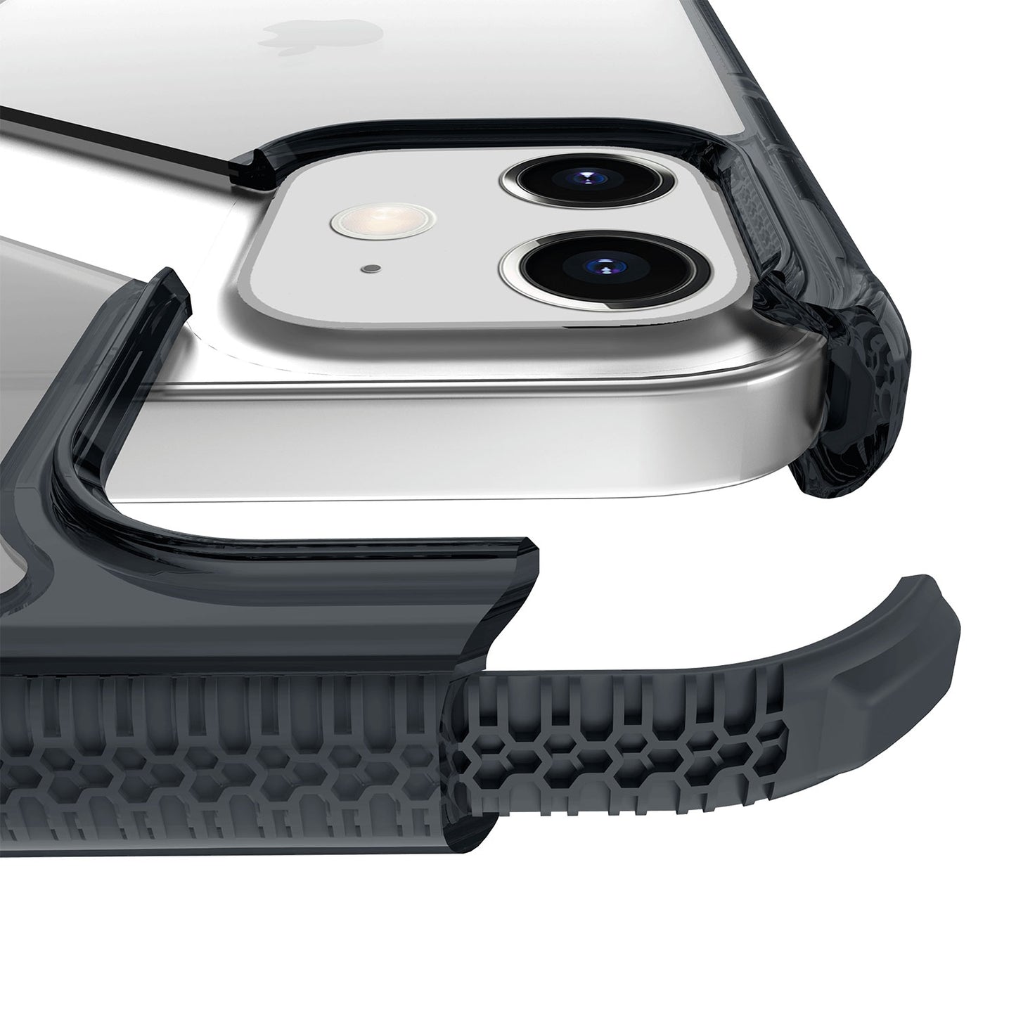 Itskins Level 3 Supremeclear For Apple Iphone 12 Mini Smoke/Transparent