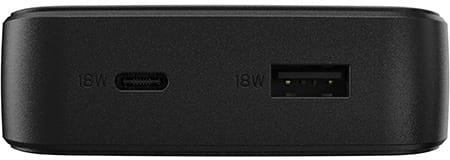 Otterbox Dual Port Fast Charge Power Bank 15000 Mah 18W + Qi Wireless Charger 10W Black