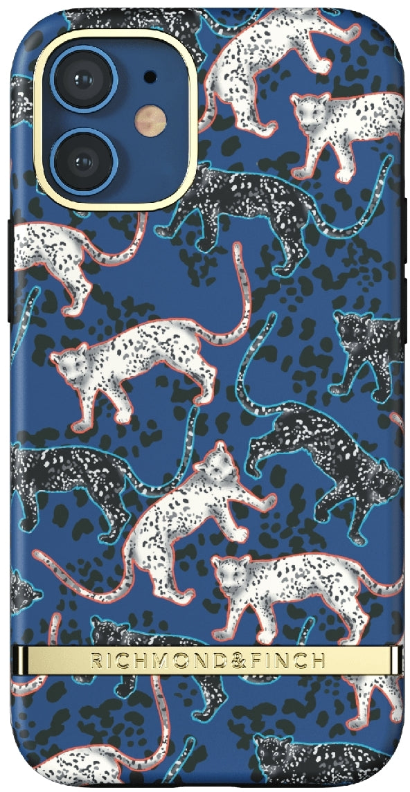 Richmond & Finch Freedom Series One-Piece Apple Iphone 12 Mini Blue Leopard