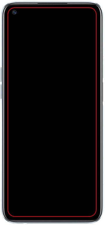 Mobilize Glass Screen Protector - Black Frame - Realme 6/6S