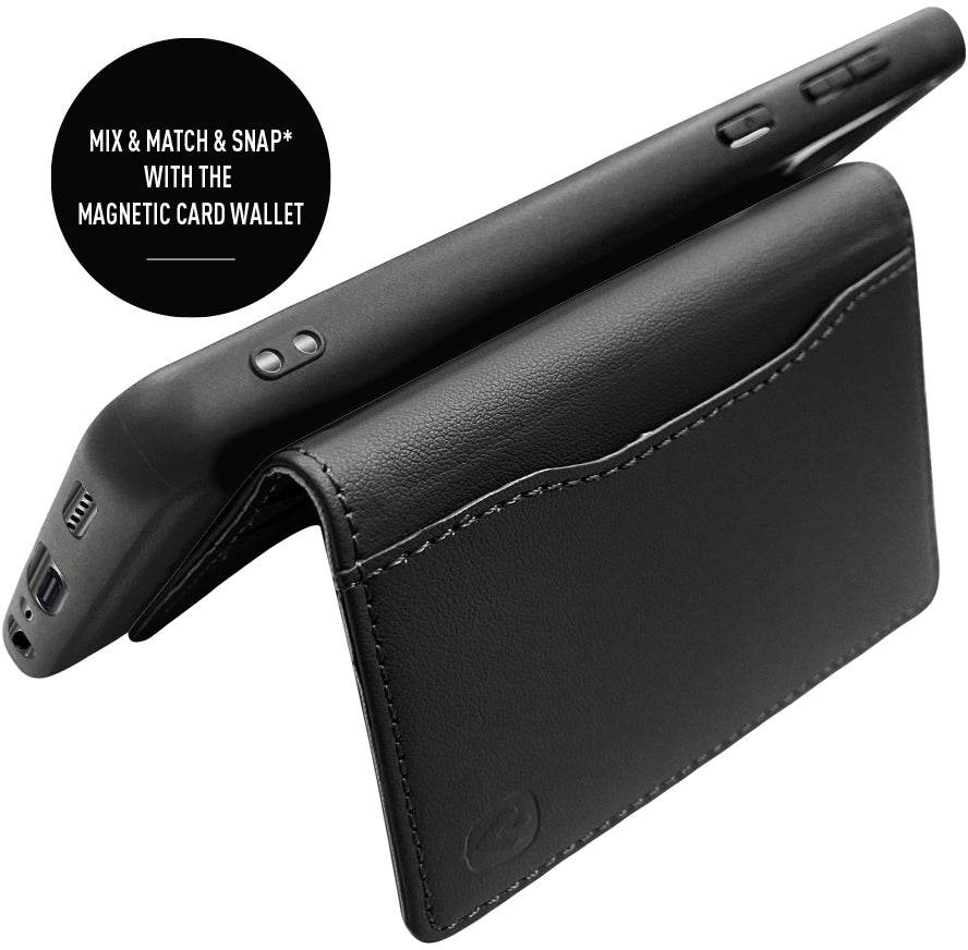 Valenta Leather Back Cover Snap Samsung Galaxy A02S Black