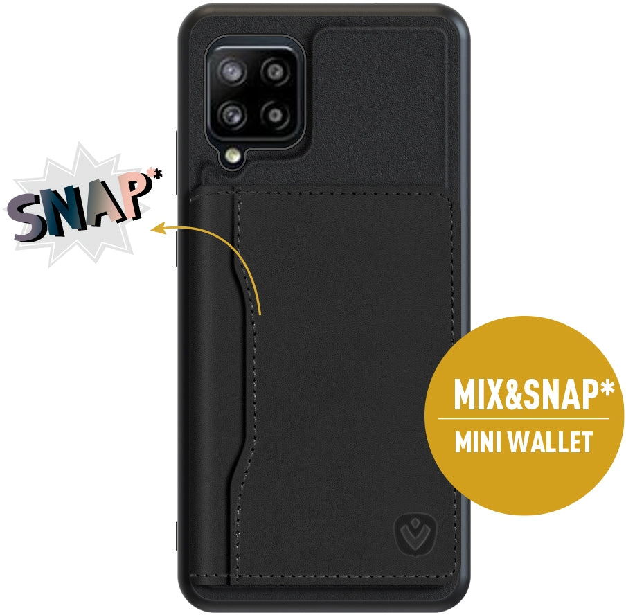 Valenta Leather Back Cover Snap Samsung Galaxy A42/A42 5G Black