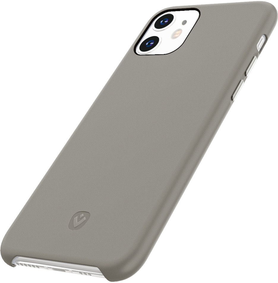 Valenta Leather Back Cover Snap Luxe Apple Iphone 11 Grey